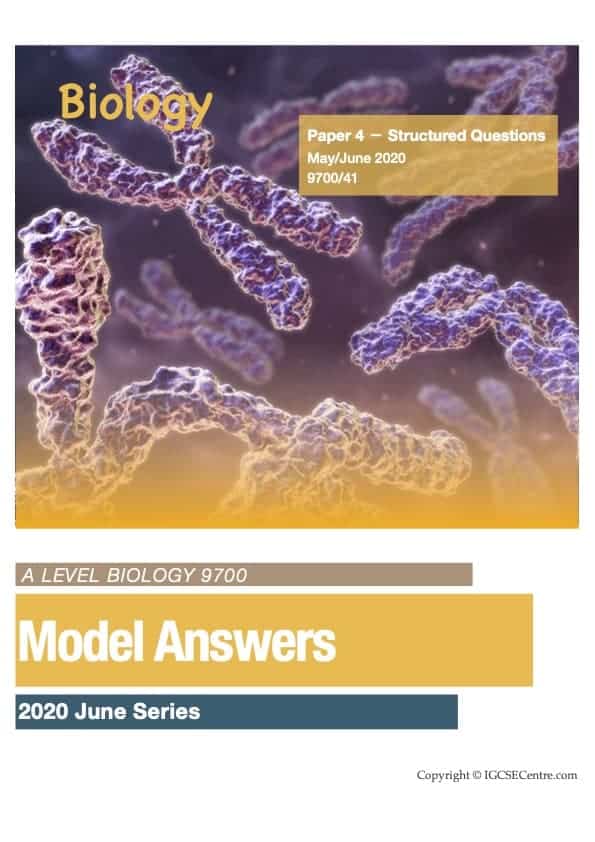 A Level Paper For Biology 9700