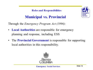 The British Columbia Emergency Program Act Update