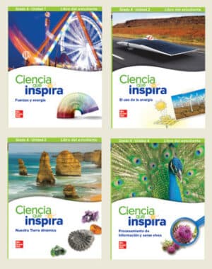 Inspire Science Grade 4, Print Spanish Student Edition Bundle (Units 1-4)