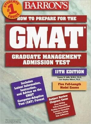 Barron's Gmat: How to Prepare for the Graduate Management Admission Test (Barrons How to Prepare for the Graduate Management Admission Test (Gmat), 11 ed) Paperback – 1 ינואר 1998 )