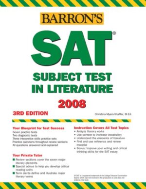 Barron's How to Prepare for the SAT Subject Test in Literature, 3rd Edition (Barron's Education Series) - Softcover