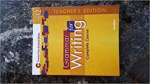 Grammar For Writing Teacher's Edition