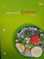 HMH Science Dimensions Volume 1, Grade 5 Units 1-4, c. 2018,