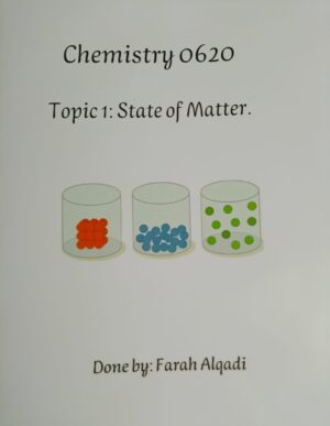 Chemistry 0620 Topic 1 State Of Matter.