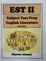 EST Subject Test Prep English Literature 2023-2024 Teacher Maysoon Ahmad