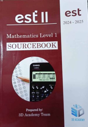 EST II Subject Test Mathematics Level 1 (Sourcebook) Dr Ahmad Bani Yaseen Paper format only (2024-2025)